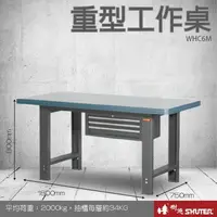 在飛比找樂天市場購物網優惠-【樹德收納系列 】重型工作桌(1800mm寬) WHC6M 