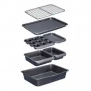 7pc Mastercraft Smart Space Non-Stick Stacking Bakeware Set
