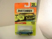 1996 MATCHBOX SUPERFAST #31 BLUEISH GREEN JAGUAR XJ220 NEW ON CARD