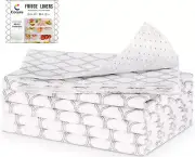 Cooyes Non Slip Refrigerator Liners, 2-In-1 Fridge Mats and Fresh-Keeping Shelf