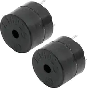 uxcell DC 5V 85dB Industrial Black Active Electronic Buzzer 2pcs