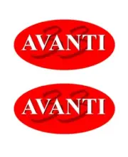 Pair of Avanti 33 BOAT HULL DECALS GRAPHICS KIT STICKER SET L@@K