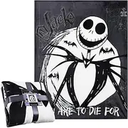 Disney The Nightmare Before Christmas Fluffy Fleece Blanket 150 x 130 cm (Black/White)