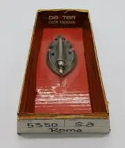 Dexter Door Knocker "Roma" #5350 Oiled Iron Finish Vintage New Old Stock Gray