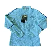 NWT Nike Golf Wells Fargo Championship 1/4 Zip Windbreaker Jacket Blue M Women