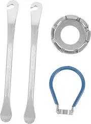 Mipcase 1 Set Precision Bike Wrench Tool Portable Cycle Tool with Steel Tire Levers and Wrench Spanner for Bicycle Wheel Repair