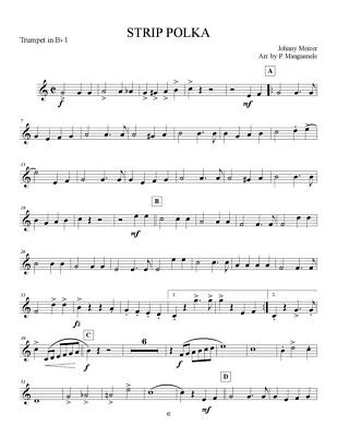 Strip Polka German Band/Brass Quintet/Oktoberfest Band Sheet Music