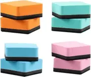 Roczential 8 Pack Mini Dry Erase Erasers, Magnetic Whiteboard Dry Erase for Clas