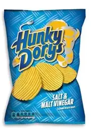 Hunky Dorys Salt & Malt Vinegar Crisps box of 50