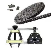 #40 Roller Chain 10 Feet with 1 Master Link & Tool Kit #25-60 Puller and Breaker