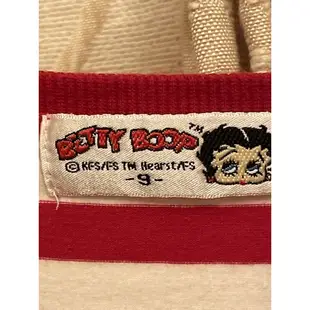 BETTY BOOP 貝蒂 七分袖上衣 紅白條紋上衣 女童