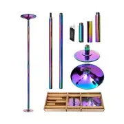 PRIOR FITNESS Premium Dance Pole Removable 45mm Spinning & Static Dancing Pol...