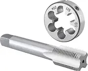 Burkit M22 X 1.75 Tap and Die Set Right Hand, M22 x 1.75 Machine Thread Tap and Round Die