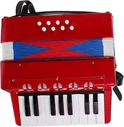Generic 1pc Accordion Music Instruments Mini Musical Educational Plaything Introductory Musical Instrument Musical Red Abs