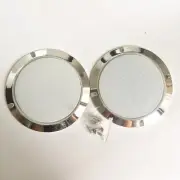 5" Speaker Covers Grill For Car Audio DJ PA Speaker Chrome ABS Frame White Mesh