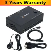 2 Ports KVM Switch Dual Display 4K HDMI KVM Switch Dual Monitor KC-KVM202 #TOP