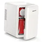 Mini Fridge, 4 Liter/6 Can Small Fridge, 110V AC/ 12V DC Cooler and Warmer 4L