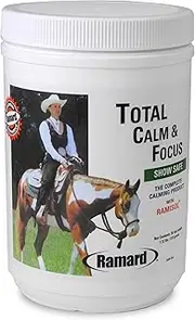 Ramard Total Calm and Focus for Horses Supplement - Magnesium & Calming Formula for Horse Show, Training, & Performance Mental Alertness Without Drowsiness, Show Safe, Perfect Prep for Horses 1 Pack
