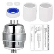 Stage shower filter, water filter, shower, limescale filter, bathroom fan, 2-cha