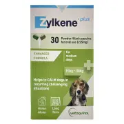 Zylkene Plus Calming Supplement For Medium Dogs 10 To 30kg 225mg 30 Capsules
