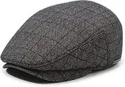 [LUTICELI] Men's Newsboy Hat with Earflaps Flat Ivy Caps Irish Cabbie Cap