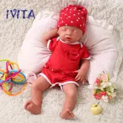 IVITA 18'' Full Body Silicone Reborn Doll Eyes-closed Sleeping Baby Girl 3100g