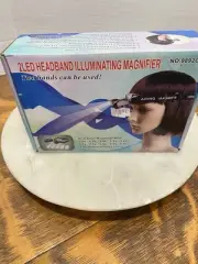 2 Led Illuminating Magnifier Headband -NIB