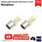 2x LAMP 25W BC 240V PILOT CLEAR FOR WESTINGHOUSE BJ504K*6 FRIDGE | FREE SHIPPING