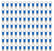 100x Coda Key Tag Keyring Key Ring School Bag Badge - Blue