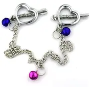 Metal Hearth Shaped Nipple Clamps Adjustable Nipple Clamp Nipple Clips For Women Non Piercing Nipple Rings Nipple Toy