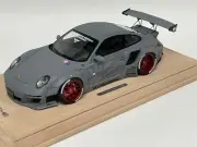 1/18 AB Models Porsche 911 Liberty Walk In Matte Grey Model #01 /35 n BBR or MR
