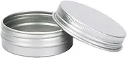 Lurrose 24pcs 30ml Aluminium Specimen Box Travel Bottles Cosmetic Screw Lid Container Empty Cream Jar Pot with Lid for Makeup Pomade