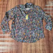 Robert Graham Button Down Mens 3XL Multicolor Appellation Long Sleeve Collared