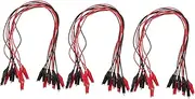 MUCKLILY 30Pcs Test Leads with Alligator Clips and Circuit Test Wire for Electrical Testing and DIY Projects Flexible Insulated Design Secure Connection for Automotive