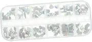 Nail Gems Glass Rhinestones for Crafts Makeup and DIY Projects Flatback Nail Charms Dazzling Decorations