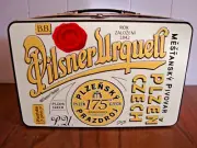 Reduced! PILSNER URQUELL BEER Retro Style Metal Tin Box Lunch Box New