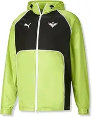 [PUMA] Mens Melo Woven Dime windbreaker Jacket Size Small - sharp green 537104 01 Lamelo Ball, Sharp Green / Black, Small