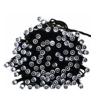 EMITTO 15M 100LED String Solar Powered Fairy Lights Garden Christmas Cold White