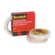 Scotch 600 Transparent Tape 1" x 72 yard (36 Roll/Case)