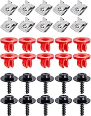 Middrivr 10 Sets Engine Splash Shield Guard Undertray Cover Screws Bolt Nut Clip Kit, Screws Bolt Nut Clip Kit Fit for Ford Focus Fusion Escape Explorer C-Max Transit Connect Lincoln MKC
