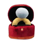 Ring Box Plush Toy Love Case Stuffed Pet Chew Toy Sounds Puppies Kids Soft Dog Interested Toys