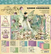 Graphic45 FAIRY BOUTIQUE 8x8 COLLECTION PACK scrapbook 24 DBL-SIDED CARDSTOCKS