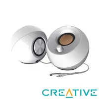 在飛比找PChome24h購物優惠-CREATIVE Pebble USB 2.0 桌上型喇叭(