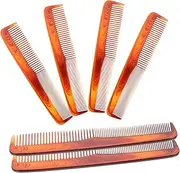 BELLIFFY Hair Styling Comb 6pcs Barber Oil Hair Comb White Wide Tooth Comb Hairdressing Tool for Men
