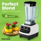 2 litre Commercial Blender capacity multi-purpose 304 Stainless Steel White
