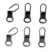 6pcs Zipper Pull Replacement, Detachable Zipper Tab Zipper Pullers Repair