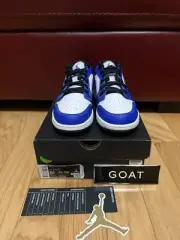 Air Jordan 1 Low Game Royal Blue/White 553560-124 Size 5.5Y/7W