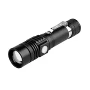 LED Torch USB Rechargeable Zoomable Flashlight Waterproof Compact Cree XT6 Ultra