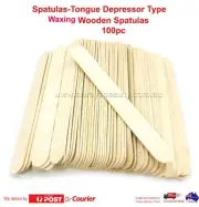 100pc Waxing Spatulas Wooden Disposable Spatulas Medium For Waxing