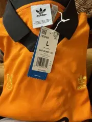 LIMITED EDITION BAD BUNNY X CHEETOS X ADIDAS ORANGE JERSEY SIZE Large RARE!